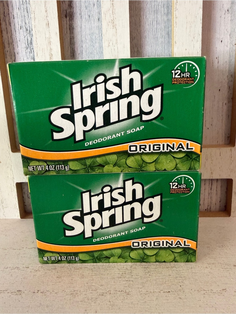 Irish Spring Bar Soap 4oz Original Formula No Flaxseed/No Linwood X2 Bars New